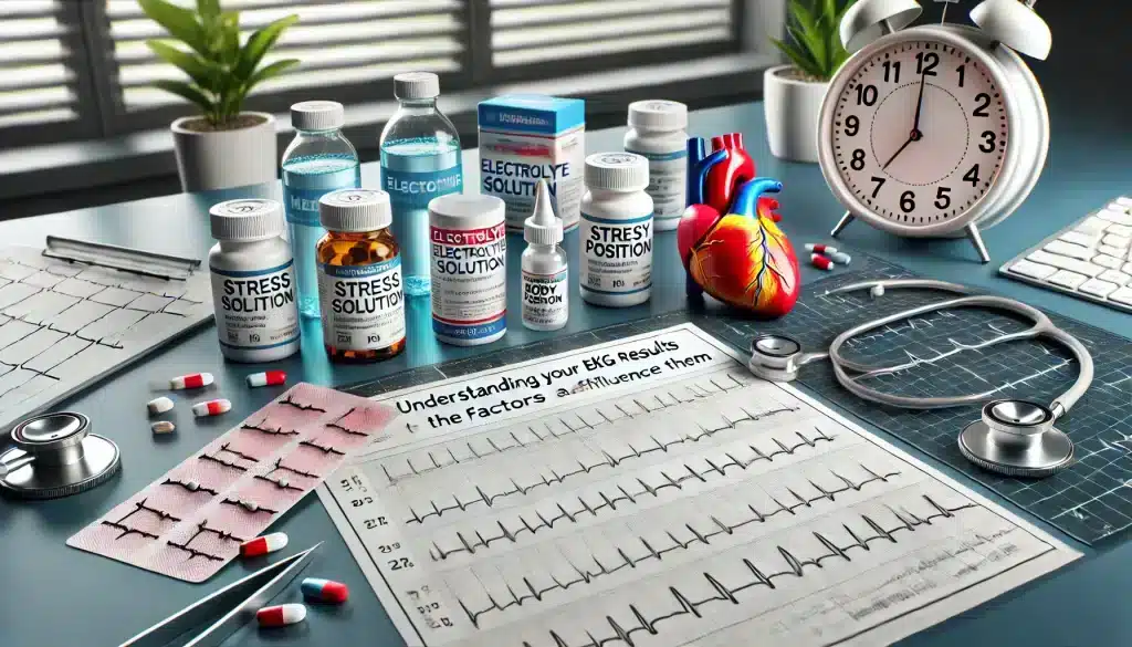 Understanding Your EKG Results and the factors that influence them, including medications, stress, and body position, related to heart health and EKG interpretation.