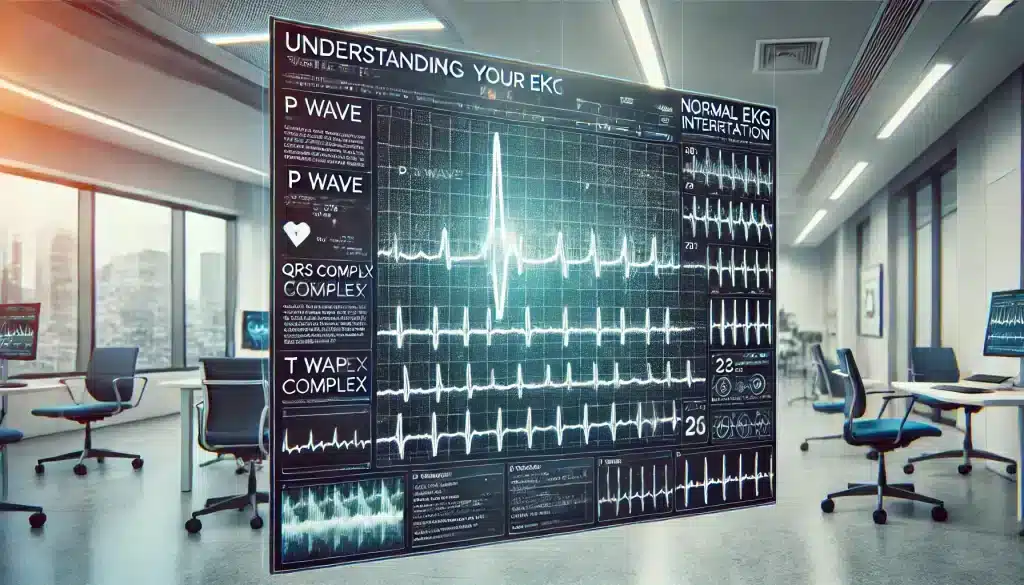 “Understanding Your EKG Results with a focus on normal EKG waveform components, including heart health and EKG interpretation.